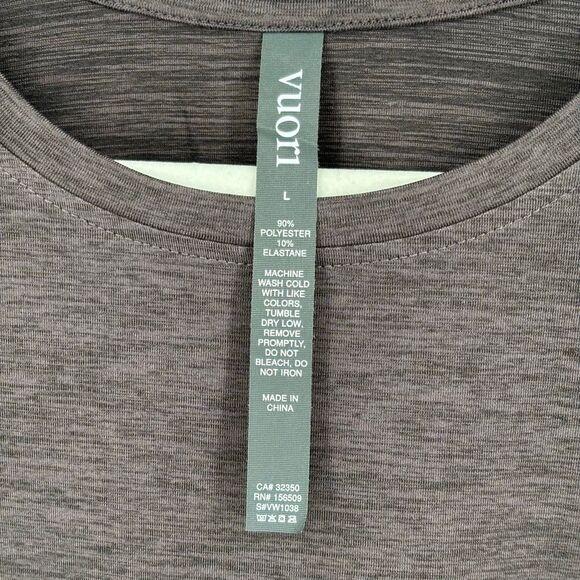 Vuori Long Sleeve Performance Top Heather Plum Purple Women’s Size Large - Picture 8 of 8